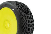 Pneumatici - Buggy 1/8 - I-Barrs V3 Buggy C1 (Super Soft) Pre-montaggio Giallo