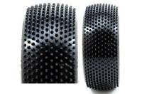 Tires - 1/8 Buggy - mounted - White wheels - 17mm Hex - Grasshopper V4 Buggy tire A2 soft