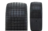 Tires - 1/8 Buggy - mounted - White wheels - 17mm Hex - ADDICTIVE v2 BUGGY S2 (SOFT)