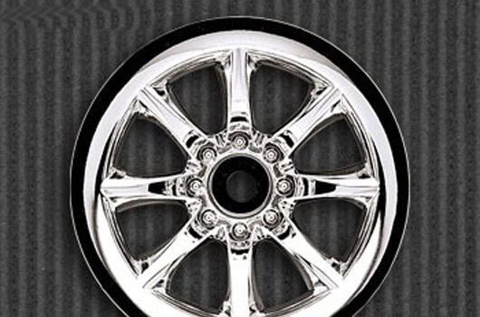 Pro-Line - PRO268501 - Wheels - 1/10 Truck - Front - 2.2" - Agitator - Chrome - Traxxas Nitro Stampede / Nitro Rustler / Jato (2 pcs)