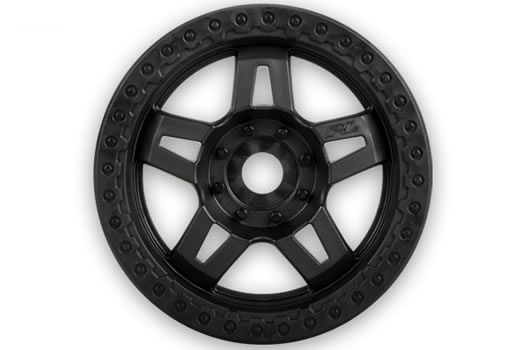 Pro-Line - PRO272203 - Wheels - Monster Truck - Tech 5 3.8" - 17mm Hex - Narrow (2.75") - Black (2 pcs)