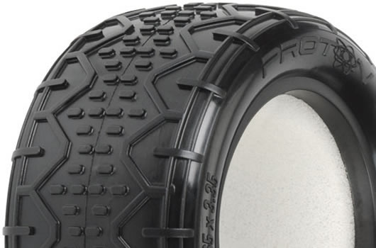 Pro-Line - PRO822617 - Tires - 1/10 Buggy - Rear - 2.2" - Proton MC (Clay) (2 pcs)