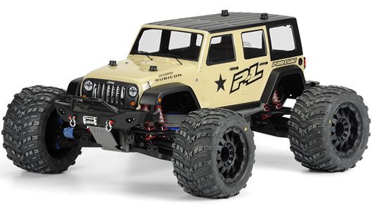 Pro-Line - PRO340500 - Body - Monster Truck - Clear - Jeep Wrangler Unlimited Rubicon - for Traxxas T/E-Maxx, Revo, Savage & Summit