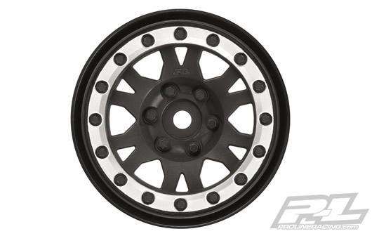 Pro-Line - PRO276913 - Wheels - 1/10 Crawler - 1.9" - Impulse - Bead-Loc - Black/Silver (2 pcs)