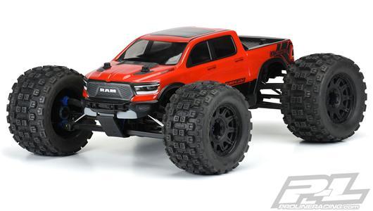 Pro-Line - PRO353617 - Body - Monster Truck - Clear - Pre-Cut - 2020 Ram Rebel 1500 for Traxxas E-Revo
