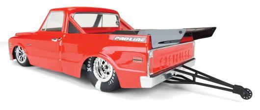 Body - 1/10 Truck - Clear - Chevy C10 1972 - Traxxas Slash 2WD Drag Car & AE DR10