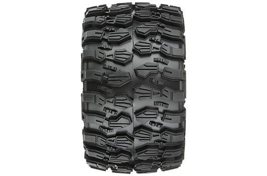 Reifen - 1/10 Truck - 2.8" - montiert - Raid Schwarz felgen - Removable Hex - Hyrax 2.8" (2 Stk.) - für Traxxas Stampede 2wd & 4wd
