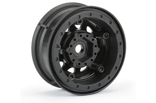 Felgen - 1/10 Crawler - 1.55" - Keystone - Bead-Loc - Schwarz (2 Stk.)