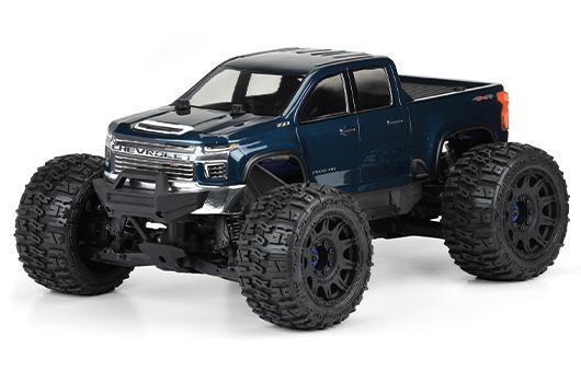 Pro-Line - PRO358200 - Body - Monster Truck - Clear - 2021 Chevy Silverado 2500 HD - for Traxxas E-REVO 2.0 & MAXX