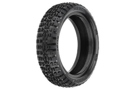 Pro-Line - PRO8299104 - Tires - 1/10 Buggy - 2WD Front - 2.2" - Hexon Z4 (soft carpet) (2 pcs)