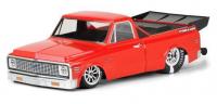 Body - 1/10 Truck - Clear - Chevy C10 1972 - Traxxas Slash 2WD Drag Car & AE DR10