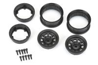 Wheels - 1/10 Crawler - 1.55" - Keystone - Bead-Loc - Black (2 pcs)