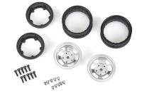 Wheels - 1/10 Crawler - 1.55" - Slot Mag - Aluminium - Bead-Loc - Silver (2 pcs)