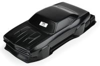 Body - 1/10 Short Course - Black - 1972 Plymouth Barracuda Motown Missile Edition - for Losi 22S, Slash 2wd Drag Car & AE DR10