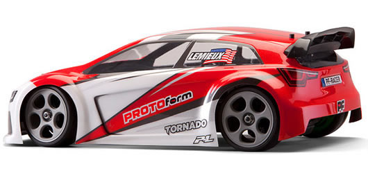 Carrosserie - 1/16 Rally - Transparente - Tornado Rally Cross - pour Traxxas 1/16 Rally