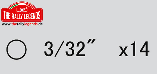 Rally Legends - EZRL2261 - Pièce détachée - Rally Legends - Billes de différentiel 2.4mm (14 pcs)