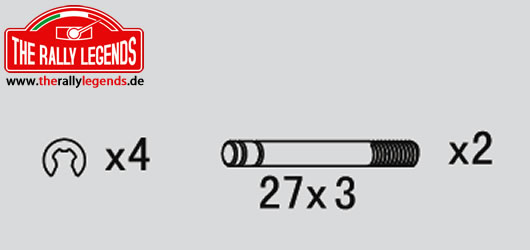 Rally Legends - EZRL2258 - Spare Part - Rally Legends - Long Shock Shafts for Rally Cars (2 pcs)