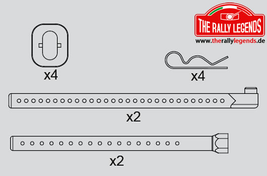 Rally Legends - EZRL2376 - Spare Part - Rally Legends - Body Mount Set