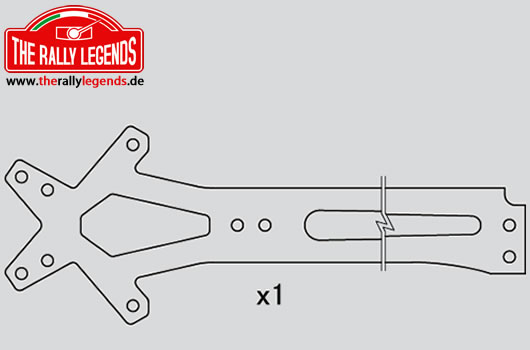 Rally Legends - EZRL2232 - Option Part - Rally Legends - Aluminium Upper Deck - Grey