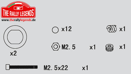 Rally Legends - EZRL2255 - Spare Part - Rally Legends - Differential Screw Set