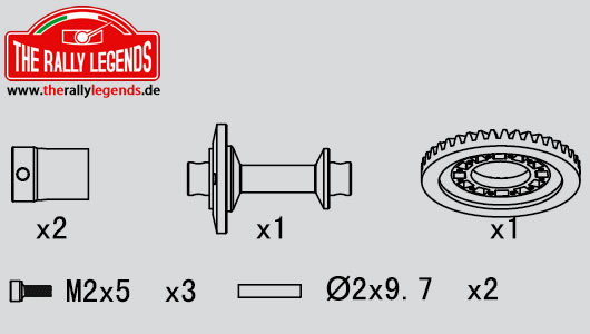 Rally Legends - EZRL2298 - Spare Part - Rally Legends - Solid Axle