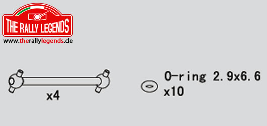 Rally Legends - EZRL2228 - Ersatzteil - Rally Legends - Antriebswellen 45mm (4 pcs)