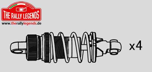 Rally Legends - EZRL2300 - Option Part - Rally Legends - Aluminium Shocks Set for Rally / Touring Car (4 pcs) EZRL2300R