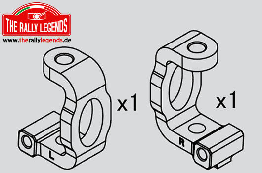 Rally Legends - EZRL2291 - Tuningteil - Rally Legends - C-Hub Aluminium (2 pcs)