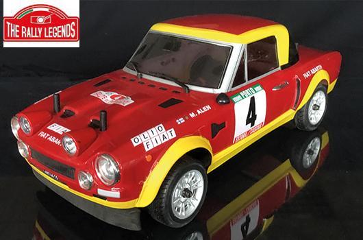 Rally Legends - EZRL124 - Auto - 1/10 Electrique - 4WD Rally - RTR - Fiat 124 Abarth 1975