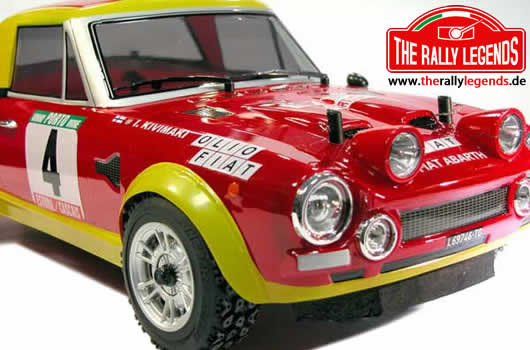 Car - 1/10 Electric - 4WD Rally - RTR - Fiat 124 Abarth 1975