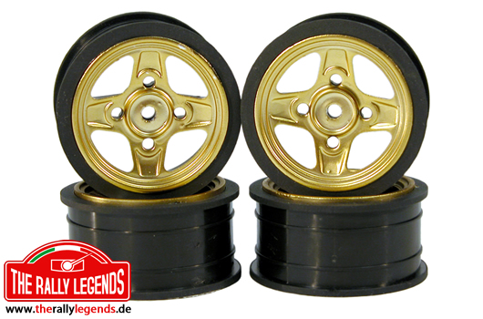 Rally Legends - EZRL2102 - Wheels - 1/10 Rally - Lancia Fulvia HF (4 pcs)