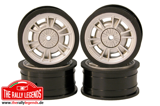 Rally Legends - EZRL2407 - Wheels - 1/10 Rally - Fiat 124 (4 pcs)