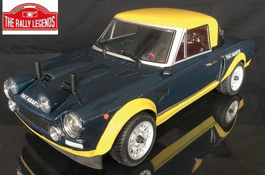 Rally Legends - EZRL124-BY - Auto - 1/10 Elektrisch - 4WD Rally - RTR  - 124 Abarth Rally Blue-Yellow RTR