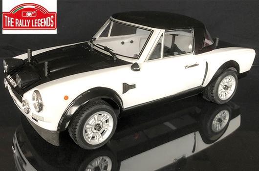 Rally Legends - EZRL124-WT - Auto - 1/10 Electrique - 4WD Rally - RTR -  124 Abarth Rally White-Black RTR