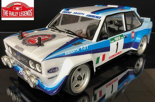 Rally Legends - EZRL135 - Auto - 1/10 Electrique - 4WD Rally - RTR - Fiat 131 Abarth rally WRC RTR