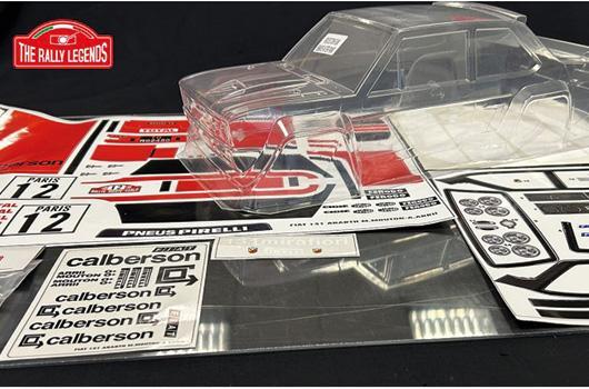 Body - 131 Abarth Clear body with Calberson Decals
