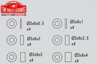 Spare Part - Rally Legends - Aluminium Spacer Set