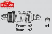 Ersatzteil - Rally Legends - Stossdämpfersatz lang (Plastik) für Rally (4 pcs)