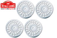 Wheels - 1/10 Rally - Delta - White (4 pcs)