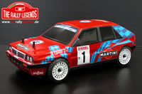 Auto - 1/10 Elettrico - 4WD Rally - RTR - Lancia Delta Integrale Rosso