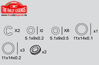 Spare Part - Rally Legends - Hardware for Gear Differential Set