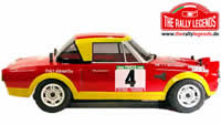 Car - 1/10 Electric - 4WD Rally - RTR - Fiat 124 Abarth 1975