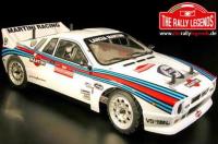 Carrozzeria - 1/10 Rally - Scale - Trasparente - Lancia 037 con adesivi ed accessori