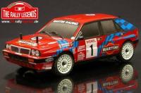 Car - 1/10 Electric - 4WD Rally - ARTR - Waterproof ESC - Lancia Delta Integrale Red - PAINTED Body