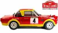 Car - 1/10 Electric - 4WD Rally - ARTR  - Fiat 124 Abarth 1975 - CLEAR Body