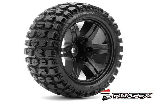 Roapex - RXR2006-B2 - Pneumatico - 1/10 Stadium Truck - Ruota nera - Montato - Cinturato - Esagono da 12 mm - Offset 1/2 - Tracker (2 pezzi)