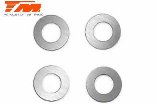 Team Magic - TM502294 - Washers -  3 x 6 x 0.5mm Steel (4 pcs)