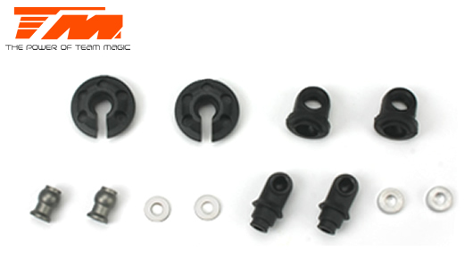 Team Magic - TM502336-4 - Spare Part - G4RS - Shock Pivot Ball and Ball End Set (2 pcs)