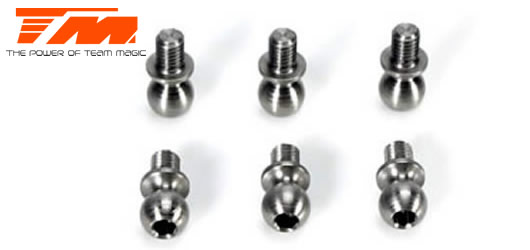 Team Magic - TM503117 - Spare Part - TM E4 FWD - 5x4mm Ball Stud (6)