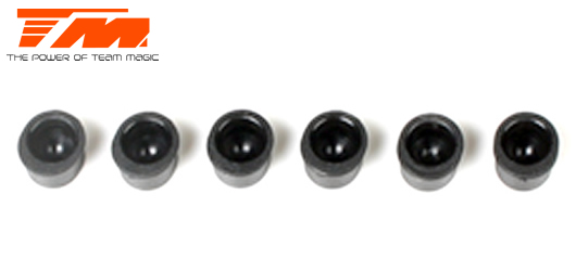 Team Magic - TM503120 - Spare Part - E4 - Hinge Pin Mount Nylon Ball Cap (6 pcs)